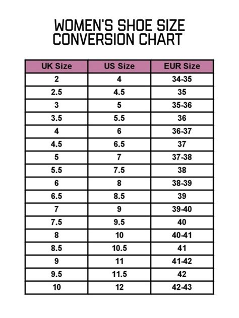 8k size shoes|uk shoe size conversion chart.